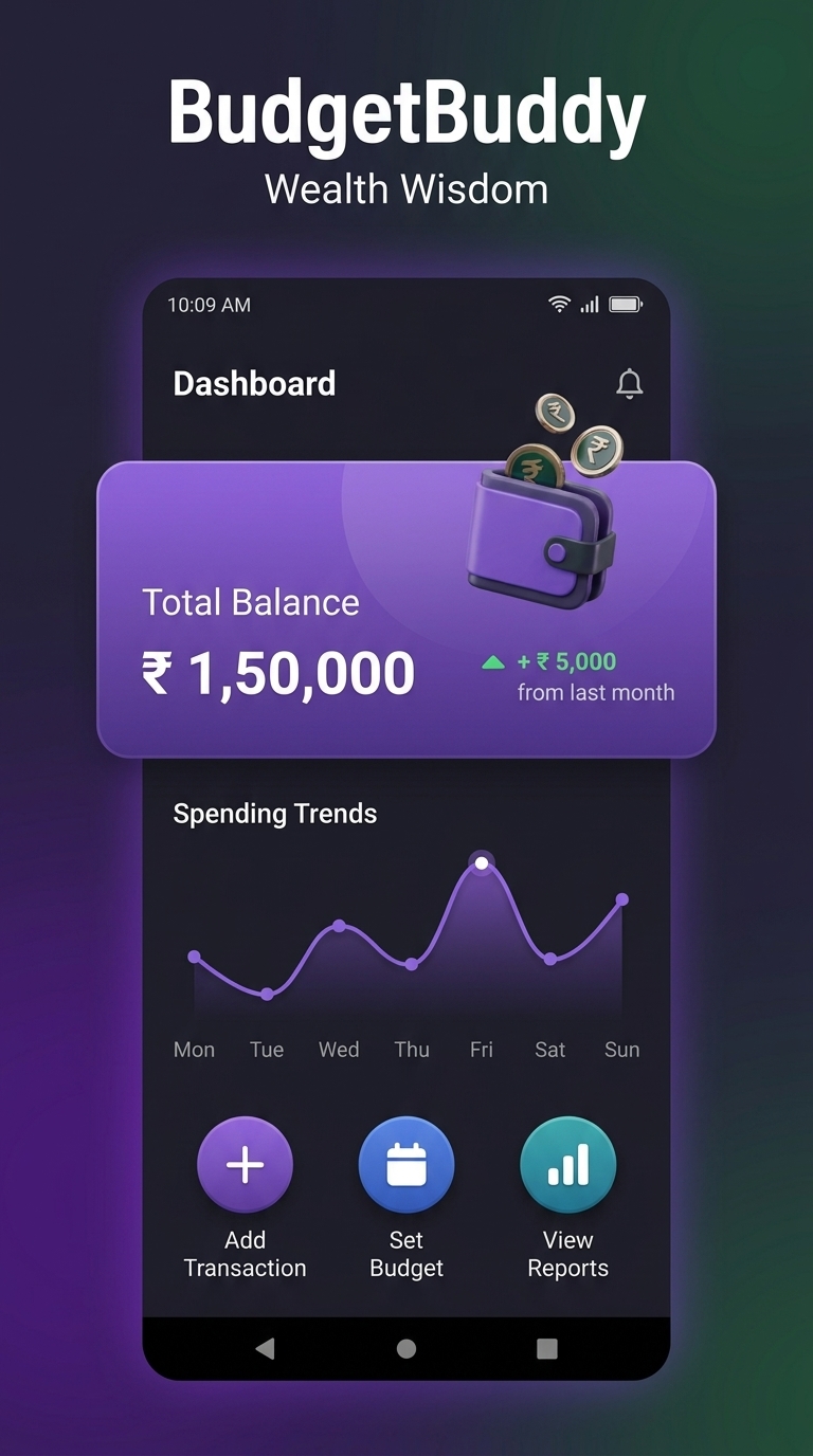 BudgetBuddy AI Budget Tracker App Screen